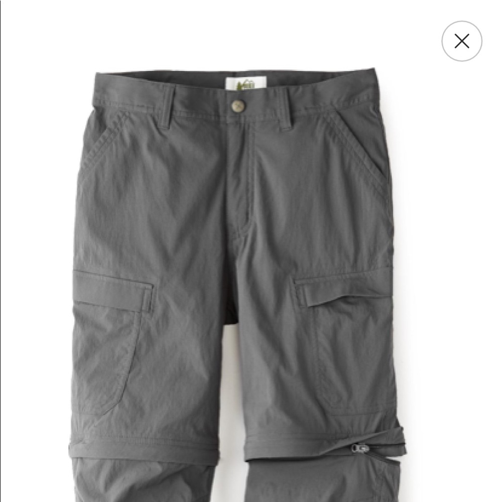 REI Boys convertible hiking pant in grey L(14/16)